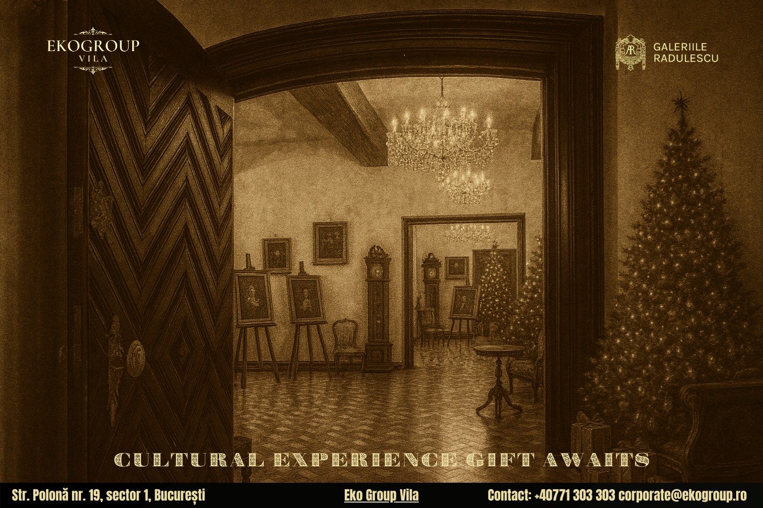 Un cadou de Crăciun cultural: acces special la expoziția Crăciunul anilor ’30 la Eko Group Vila