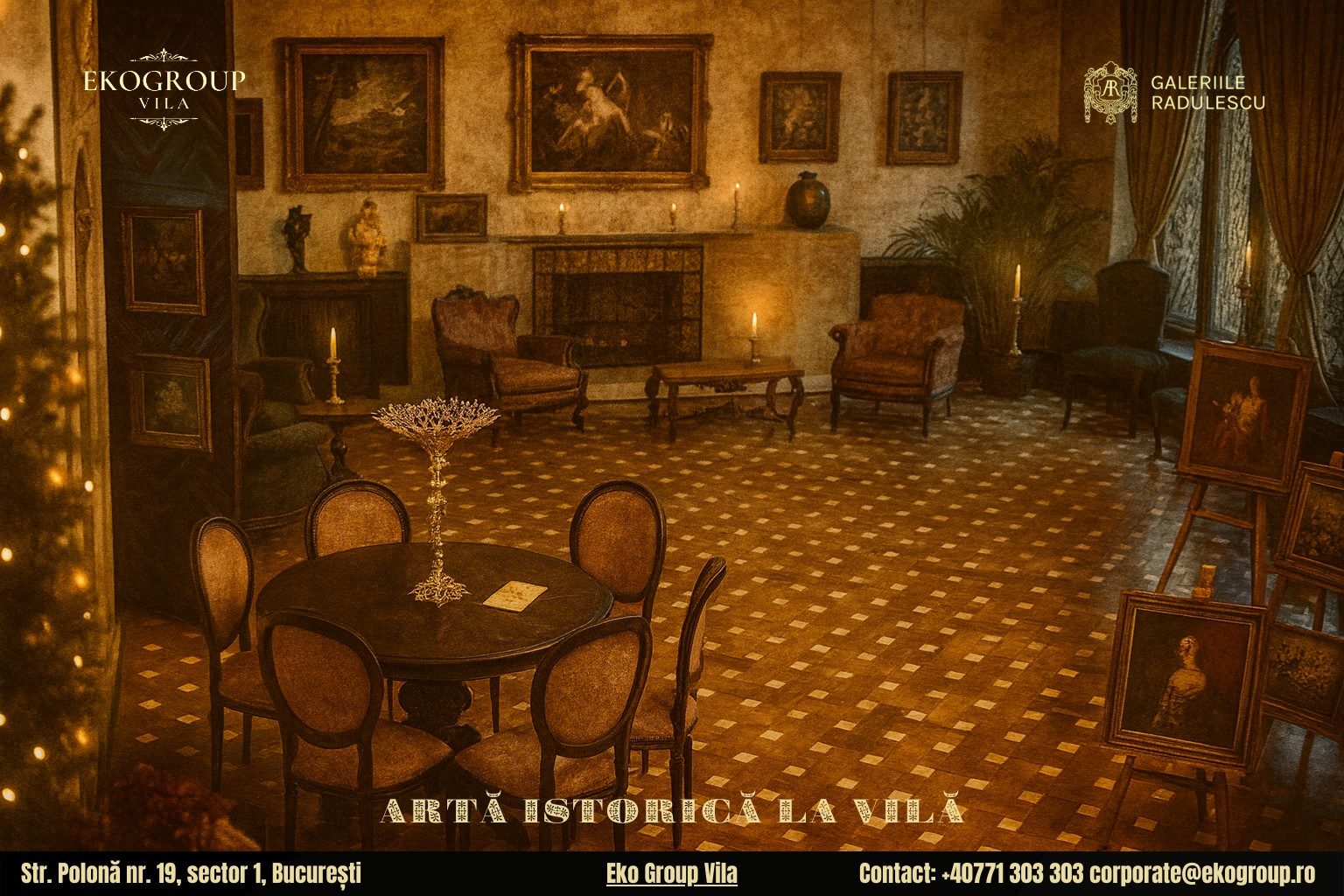 Povestea Crăciunului reînviată la Eko Group Vila: un Christmas al anilor ’30 plin de artă și istorie